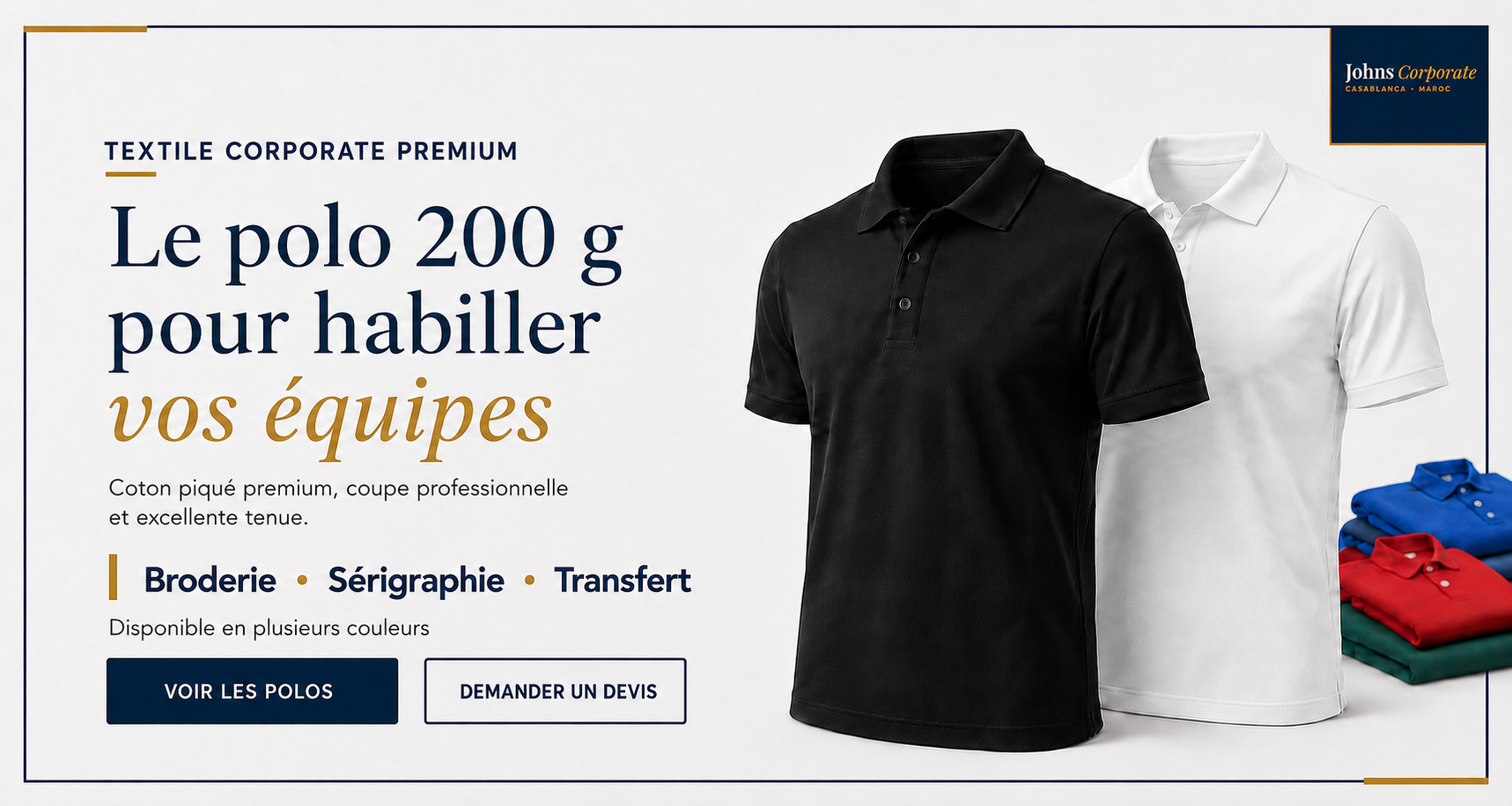 Polo 200g Fruit of the Loom — textile corporate premium